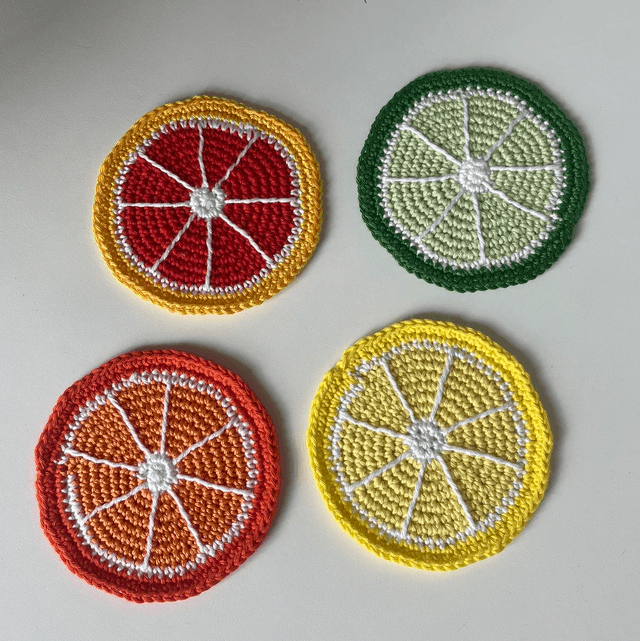 Sous-verres agrumes 