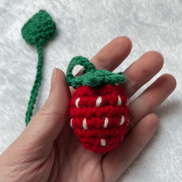 Marque page fraise 