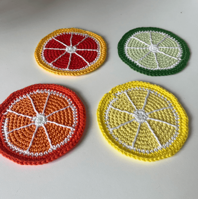 Sous-verres agrumes 
