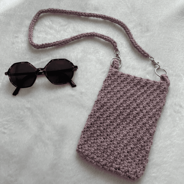 Pochette avec bandoulière pour téléphone 